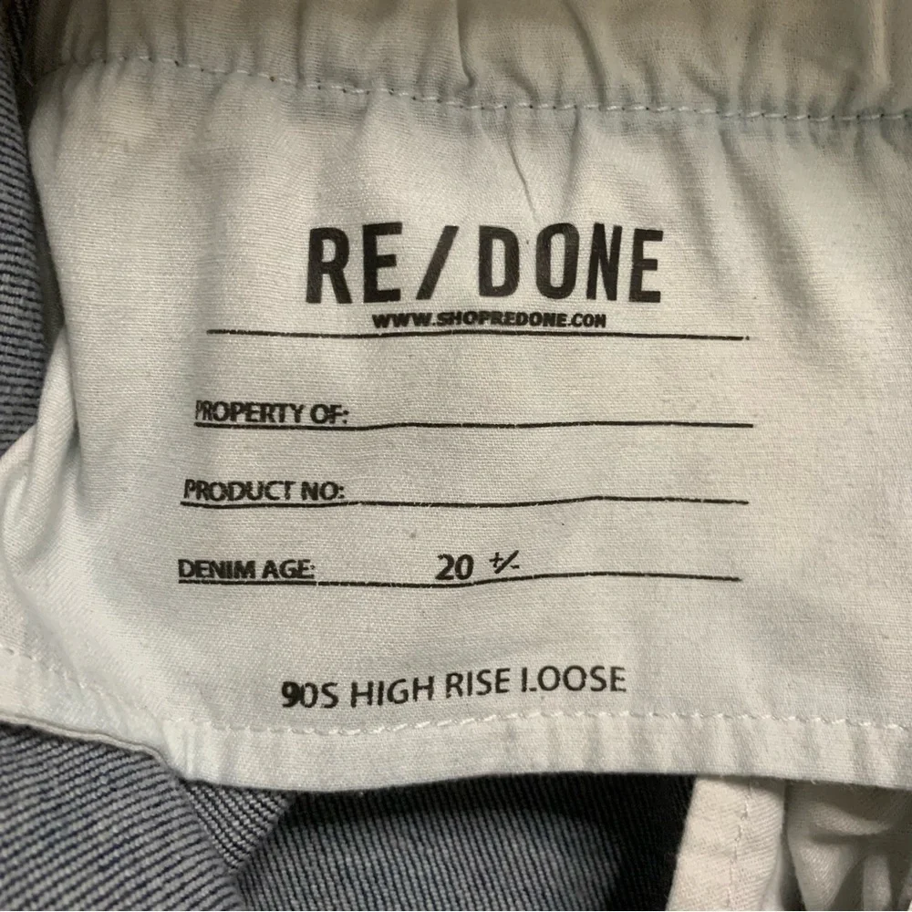Redone jeans 90s high rise loose button fly jeans rigid like blue 28 - Picture 4 of 11